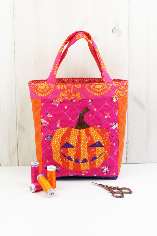 colorful halloween bag to sew