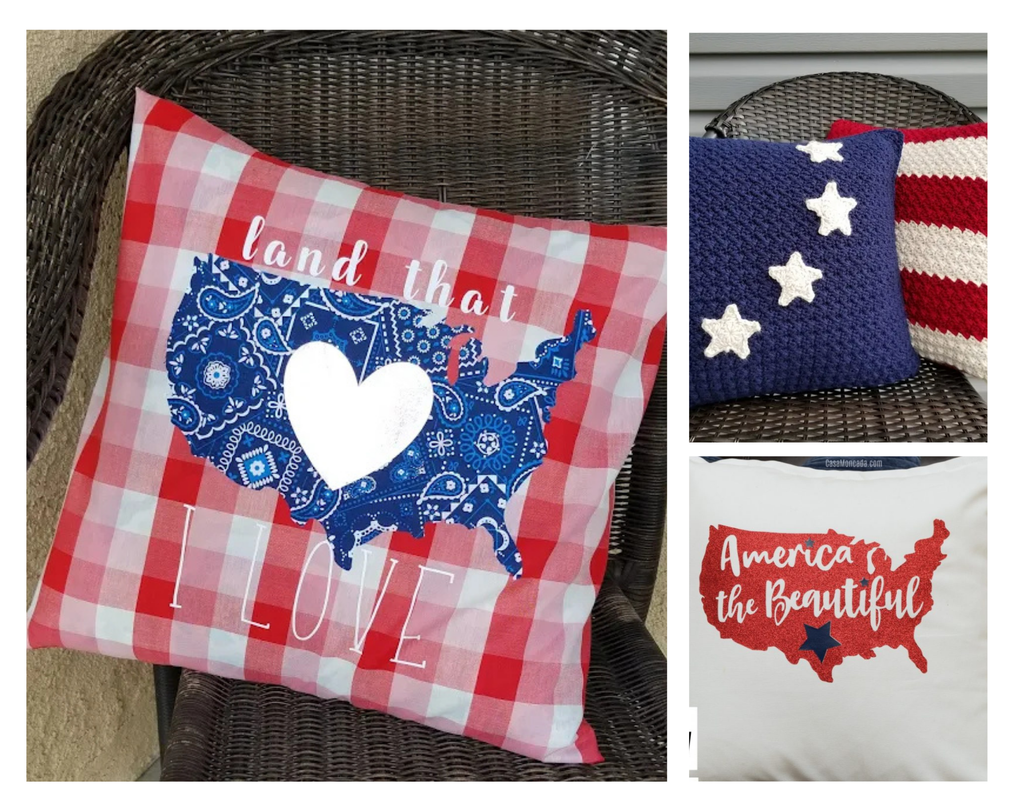 patriotic pillow projects