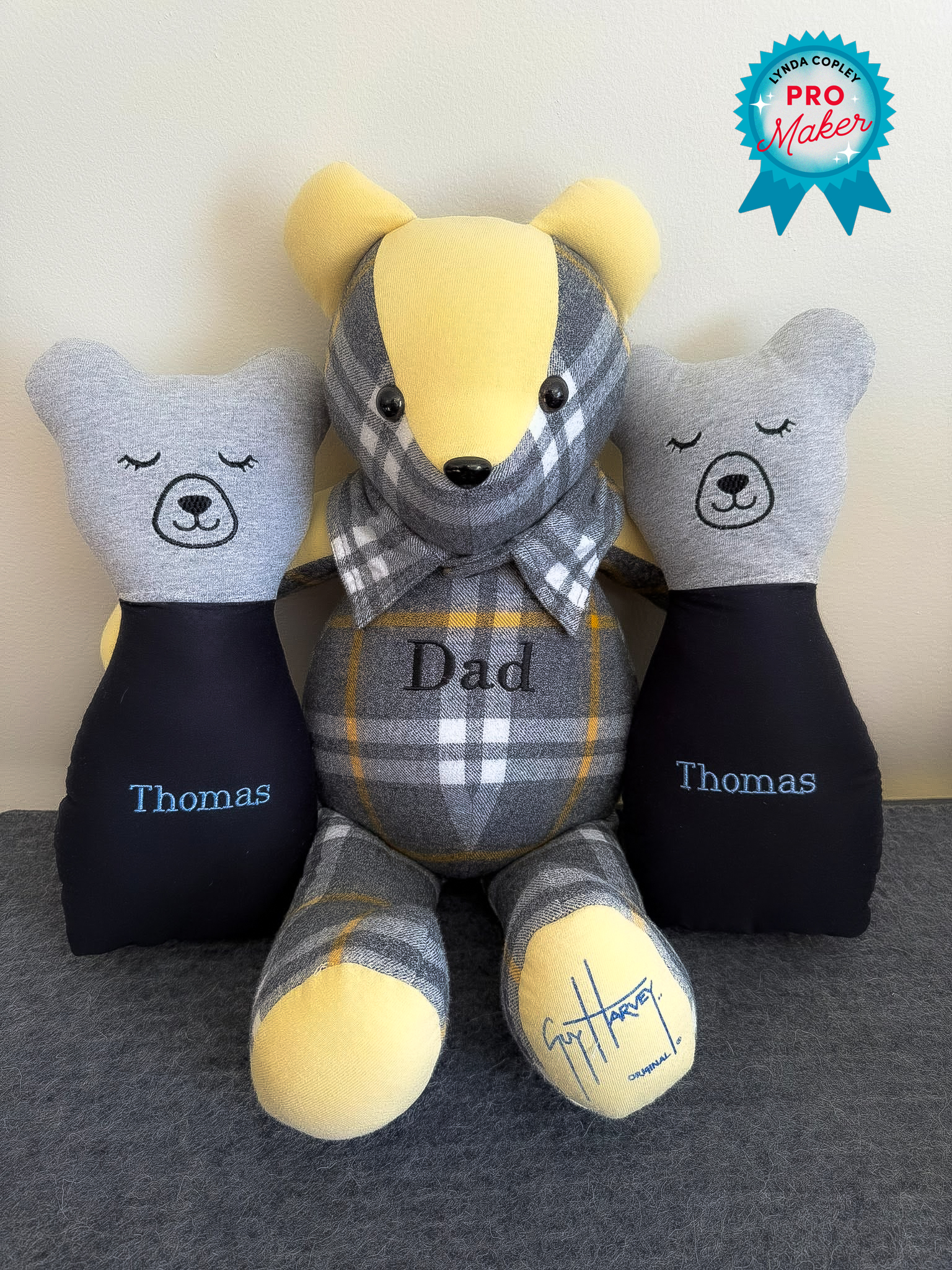 memory bears by Lynda Copley
