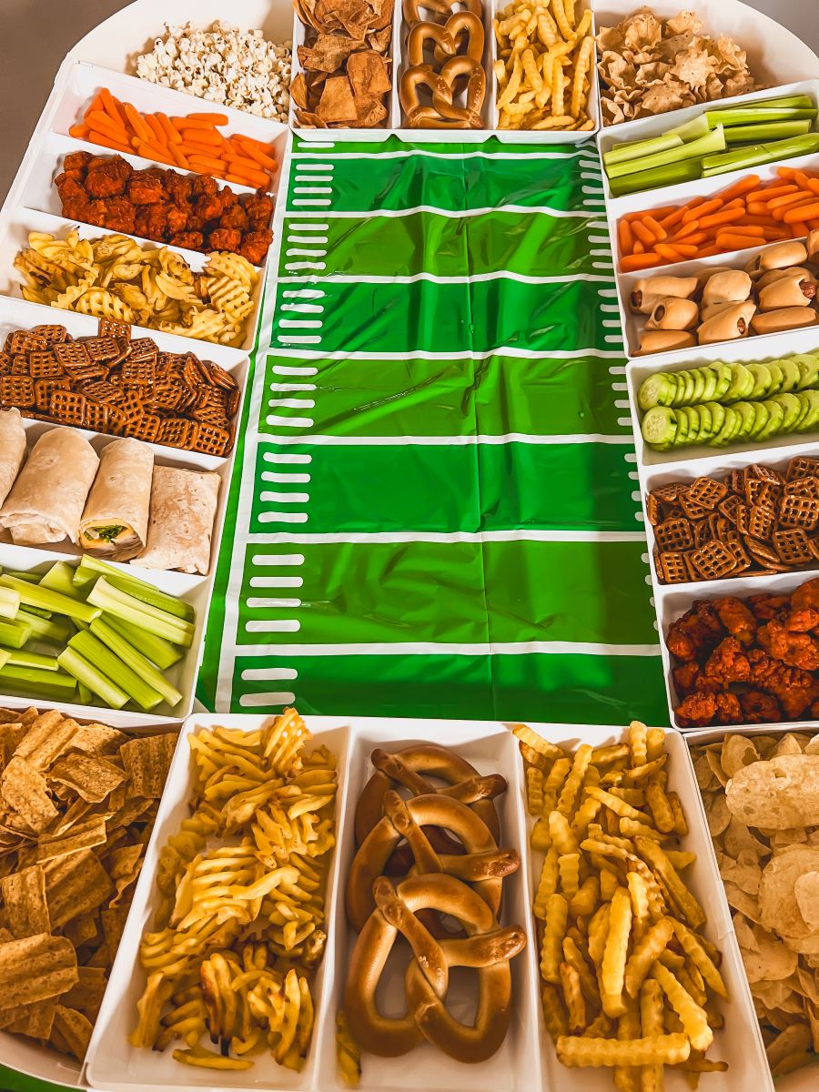 super bowl snack stadium tutorial