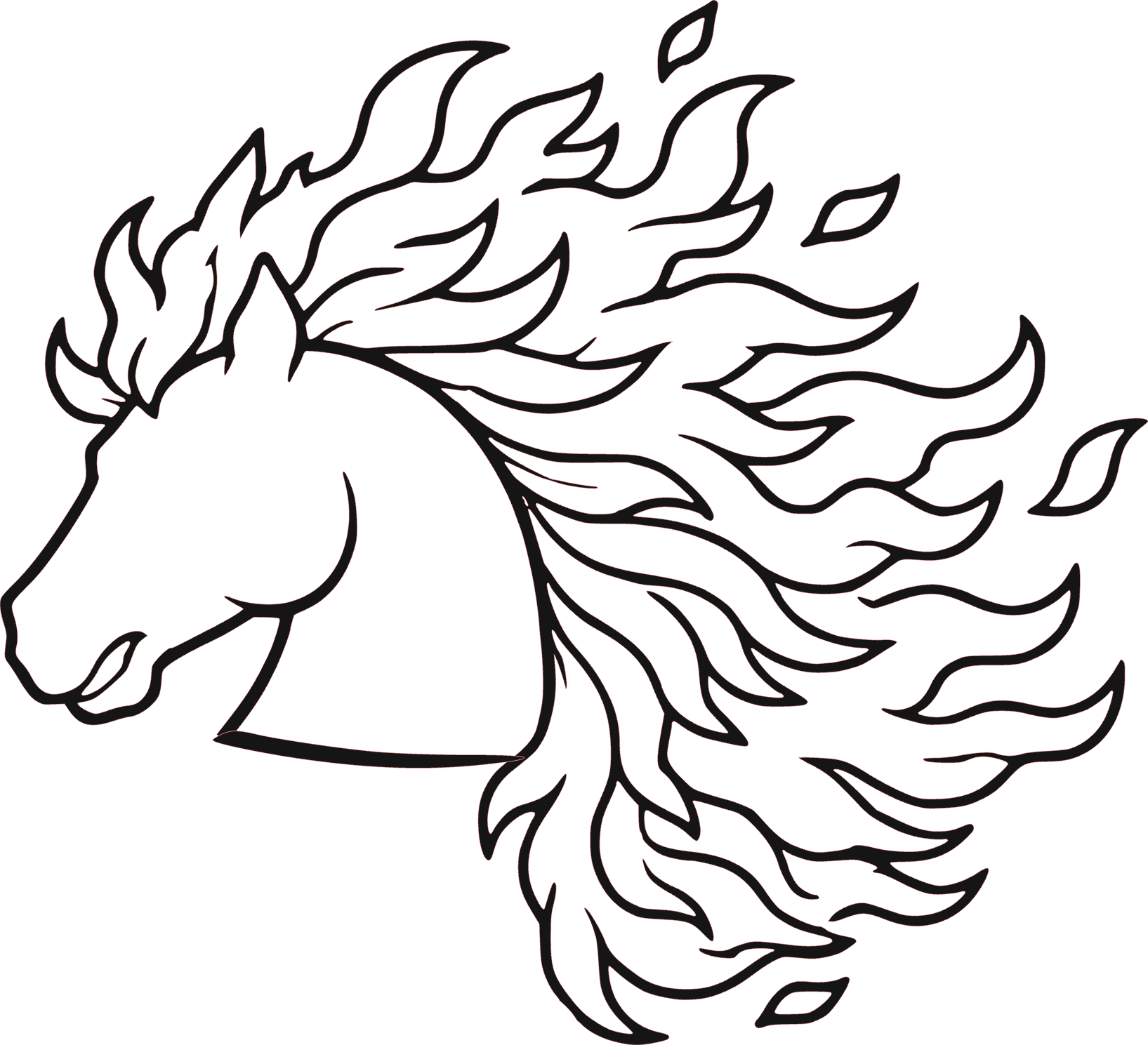 Fire horse template