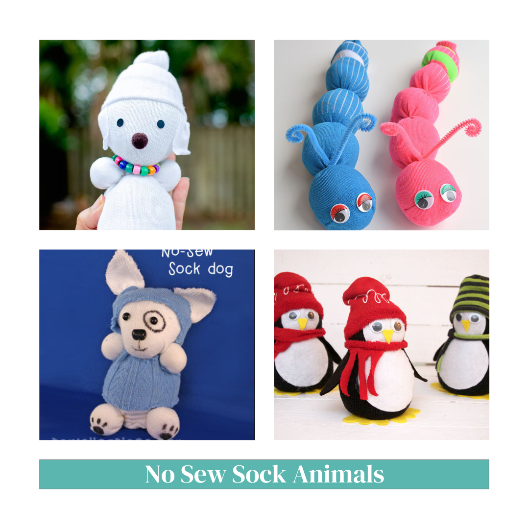 National Craft Month Kickoff: Easy Sock Animal projects