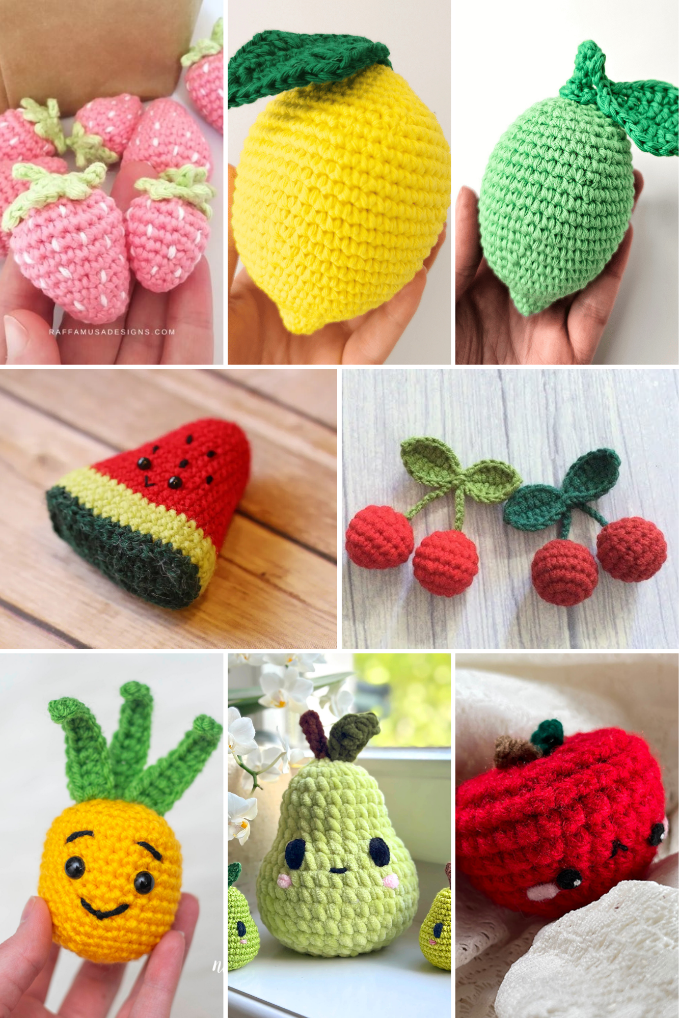 Fruit Amigurumi for Gardening Month Free patterns