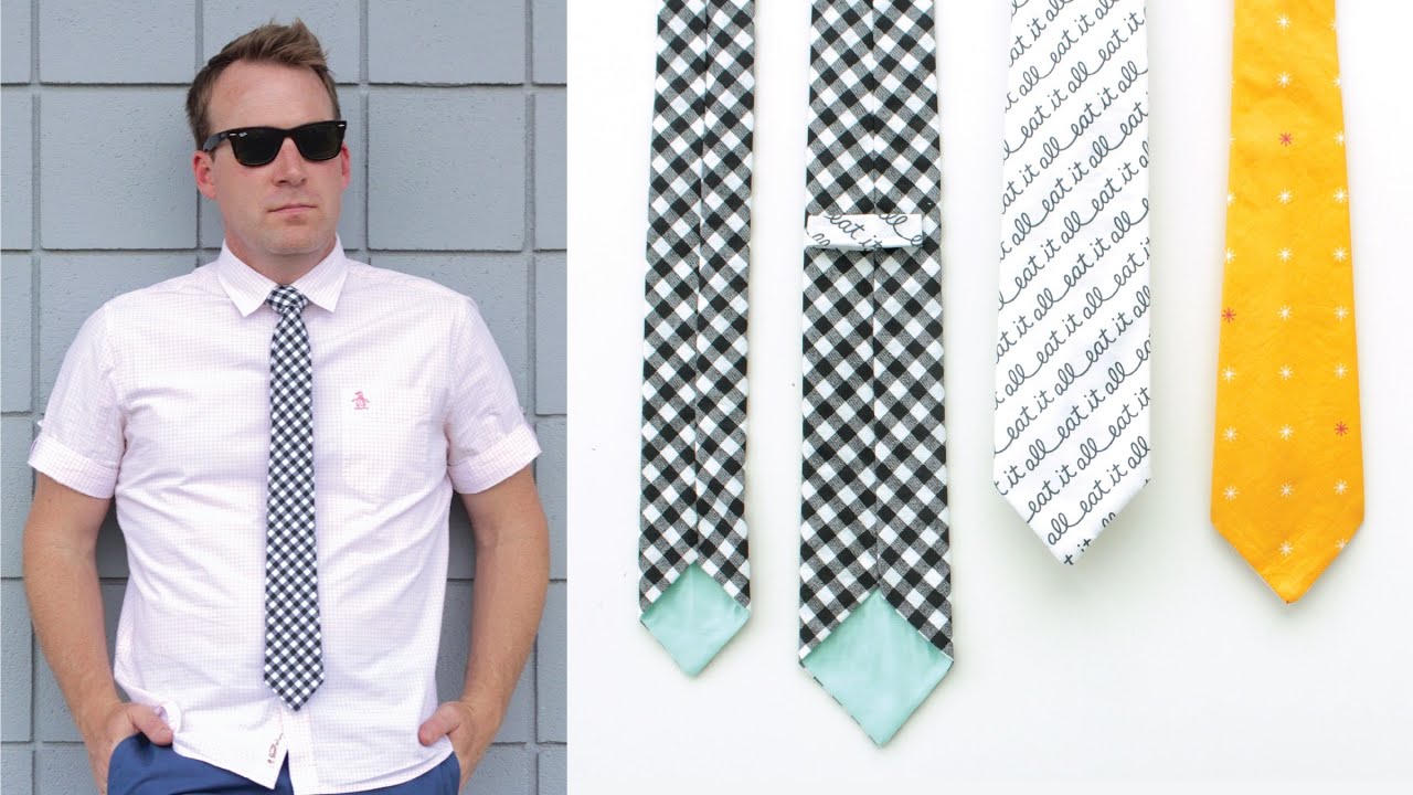how to sew a tie