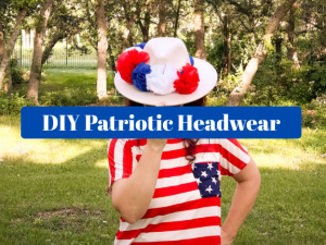 Star Spangled Headwear: Oly-Fun Fabric Flowers
