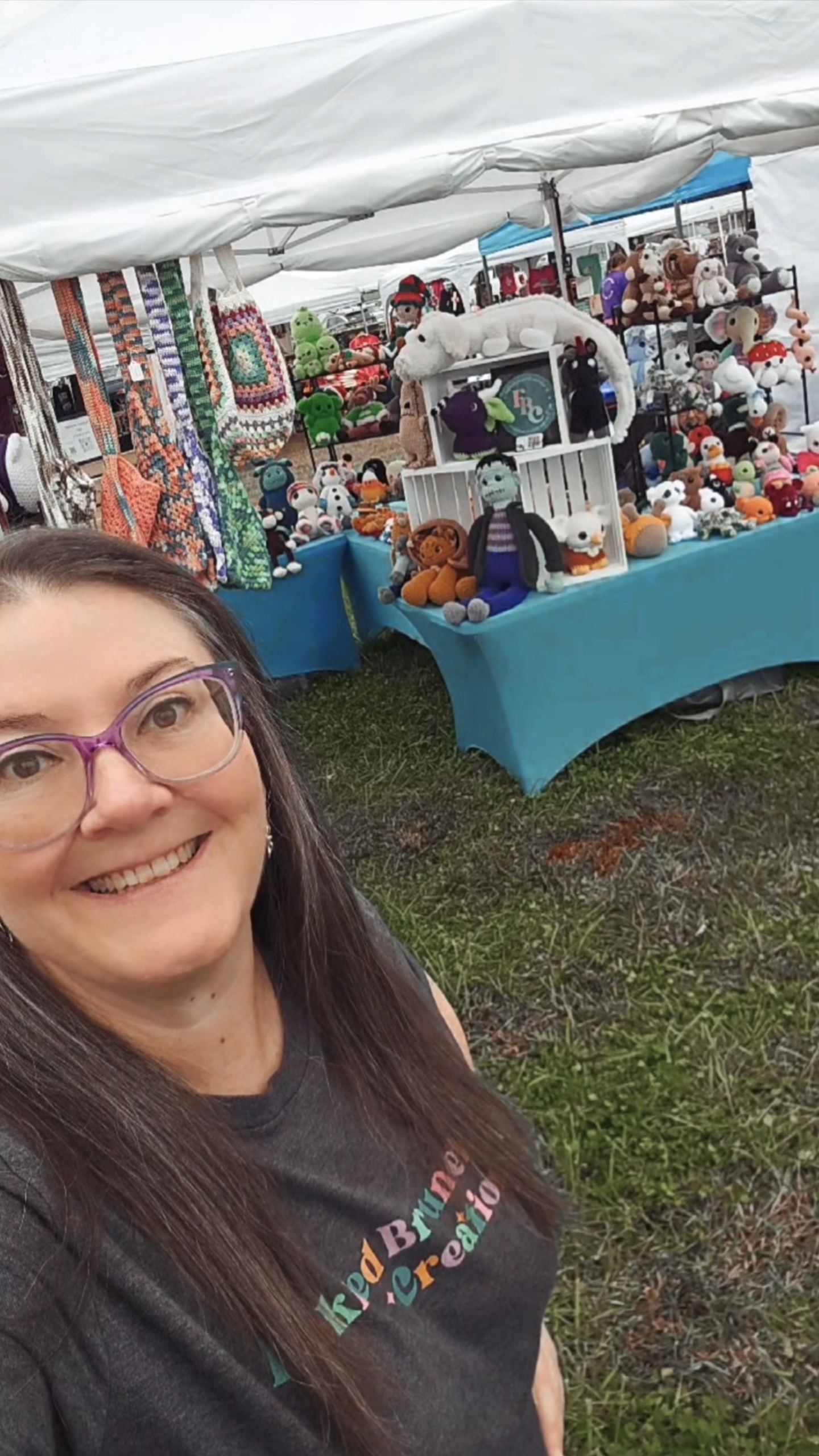 crochet artist booth