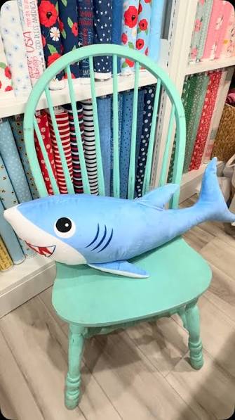shark plush with polyfil